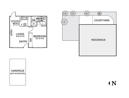 2/57 Collins Street, Mentone, Bayside, 1房, 1浴, Apartment