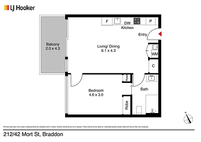 212/42 Mort Street, Braddon, ACT 2612, 1 રૂમ, 1 બાથરૂમ, Apartment