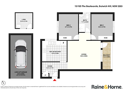 15/105 The Boulevarde, Dulwich Hill, Inner West, 2 غرف, 1 حمامات, Apartment