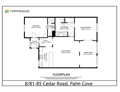 8/81-85 Cedar Road, Palm Cove, Cairns, 2 कमरे, 2 बाथरूम, Apartment