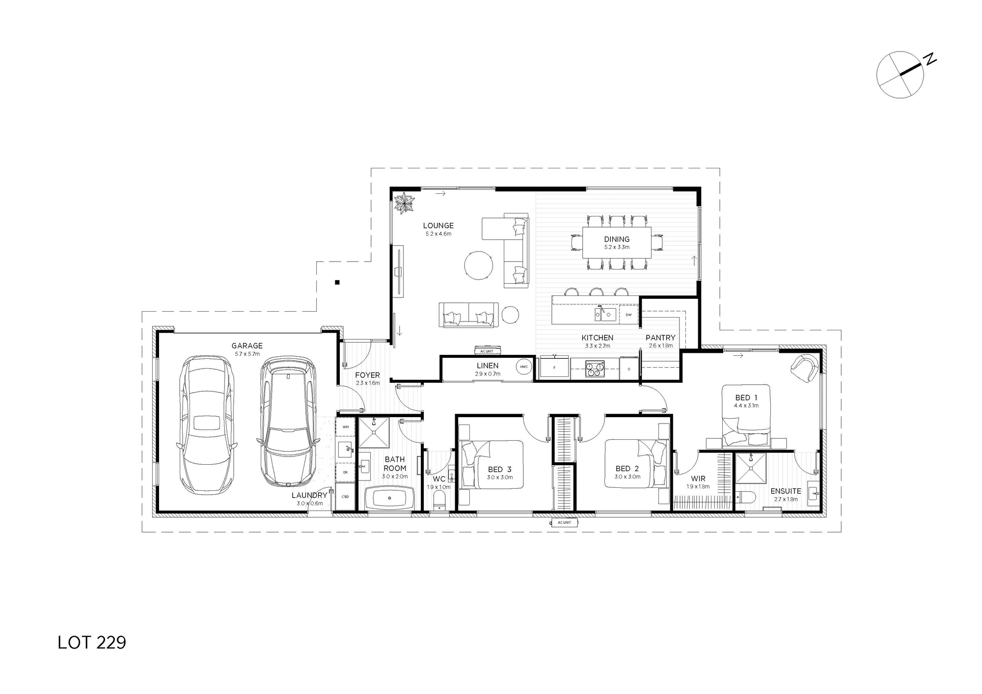 57 Benashet Drive, Lincoln, Selwyn, Canterbury, 3 Bedrooms, 2 Bathrooms, House