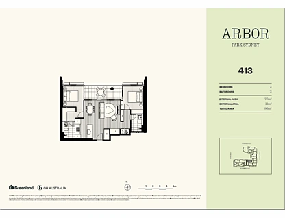413/57 Ashmore Street, Erskineville, Inner West, 2部屋, 2バスルーム, Apartment
