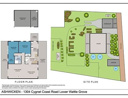 1304 Cygnet Coast Road, Lower Wattle Grove, South East, 2房, 1浴, House