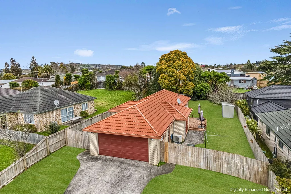 Pukekohe 4房  Low Maintenance Brick & Tile on 633m2