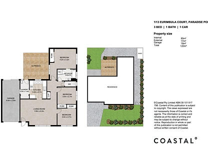 1/3 Eurimbula Court, Paradise Point, Gold Coast, 3 Schlafzimmer, 1 Badezimmer, Apartment