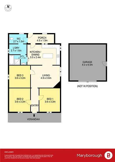24 North Street, Avoca, VIC 3467, 3 slaapkamers, 1 badkamers, House