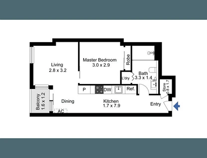 3505/80 A'Beckett Street, Melbourne, Melbourne CBD, 1 कमरे, 1 बाथरूम, Apartment