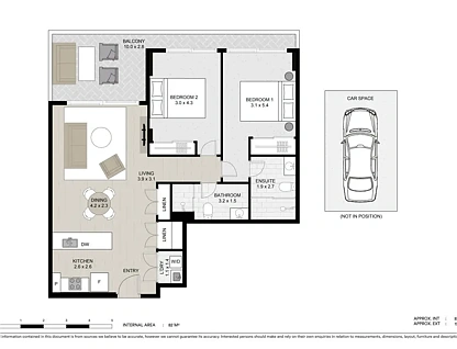 8/21-23 Robilliard Street, Mays Hill, Parramatta (Northwest suburbs), 2 غرف, 2 حمامات, Apartment