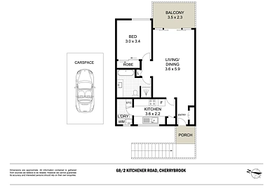फ्लोर प्लान - 68/2 Kitchener Road, Cherrybrook, NSW 2126