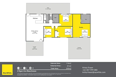 2 Egan Avenue, Beachmere, QLD 4510, 4 slaapkamers, 2 badkamers, House