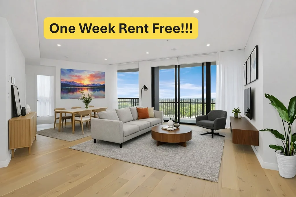 High rise 3 Bedroom Plus Study Apt with incredible district views!!! ( One weeks rent Free on Offer!!!)