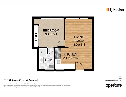 11/137 Blamey Crescent, Campbell, Inner North, 1 Bedrooms, 1 Bathrooms, Unit
