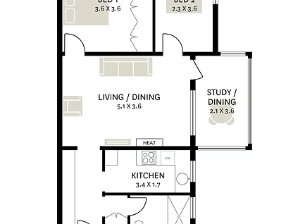 25/96 Elizabeth Bay Road, Elizabeth Bay, Sydney CBD, 2 rūma, 1 rūma horoi, Apartment