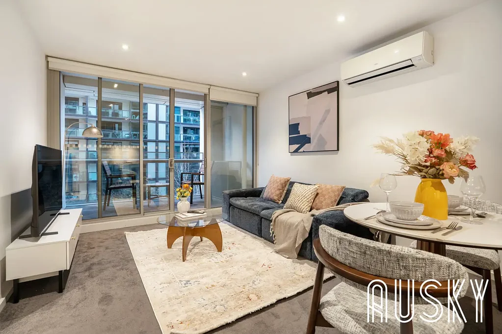 Melbourne 1બેડરૂમ Stylish  One-Bedroom Apartment at 888 Collins