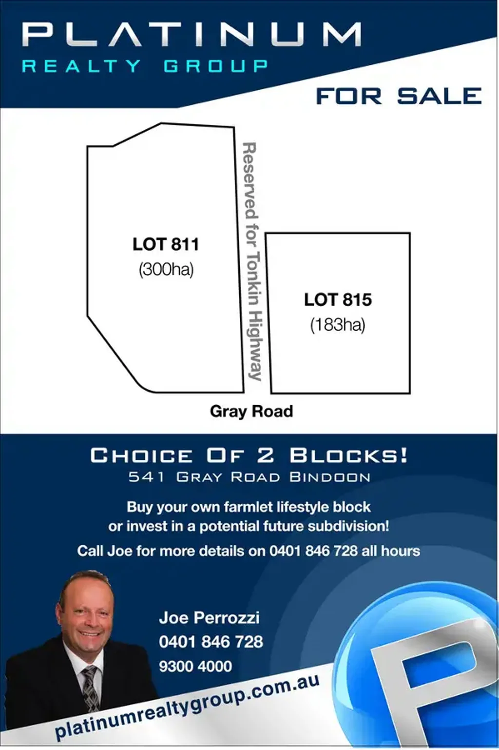 LOT 811 & 815/541 Gray Road, Bindoon, WA 6502