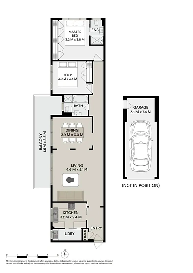 11/60 Bridge Street, Epping, NSW 2121, 2房, 2浴, Unit