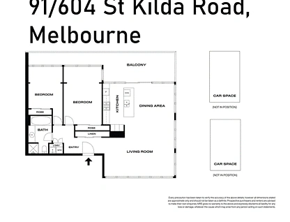 91/604 St Kilda Road, Melbourne, Melbourne CBD, 2房, 1浴, Apartment