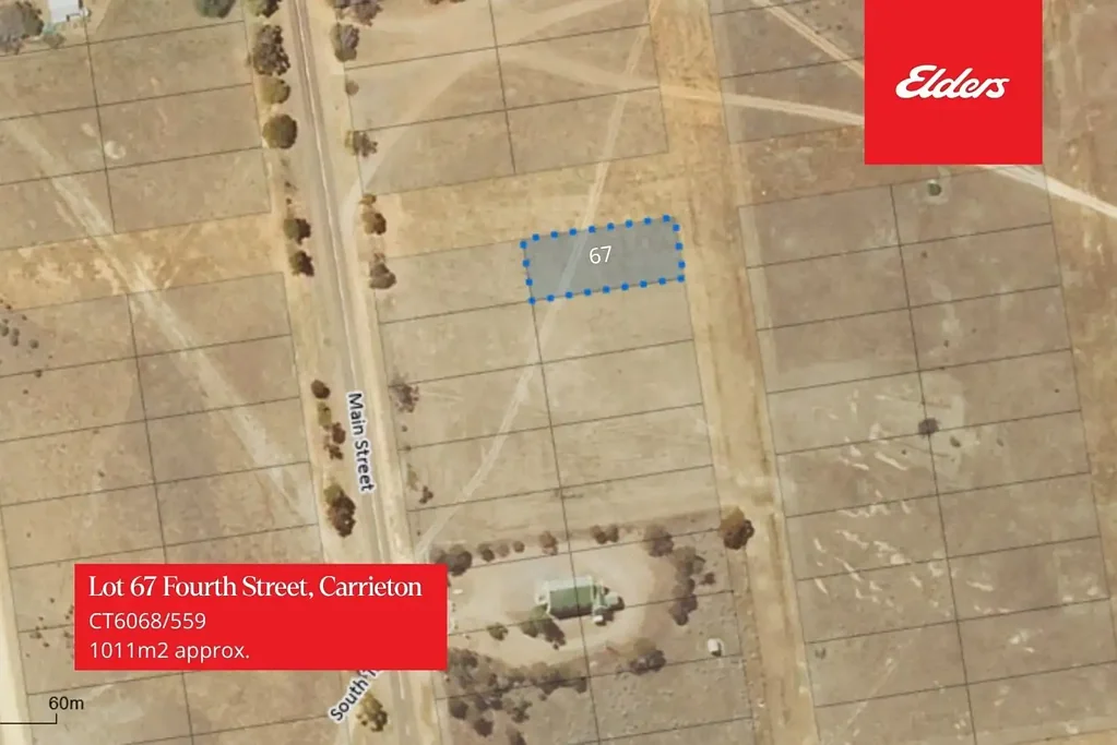 Carrieton CARRIETON VACANT BLOCK FOR AUCTION - LOT 67 Under Section 184 of the Local Government Act 1999