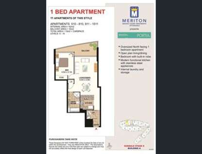 U710/2 Aqua St, Southport, QLD 4215, 1 Bedrooms, 1 Bathrooms, Apartment