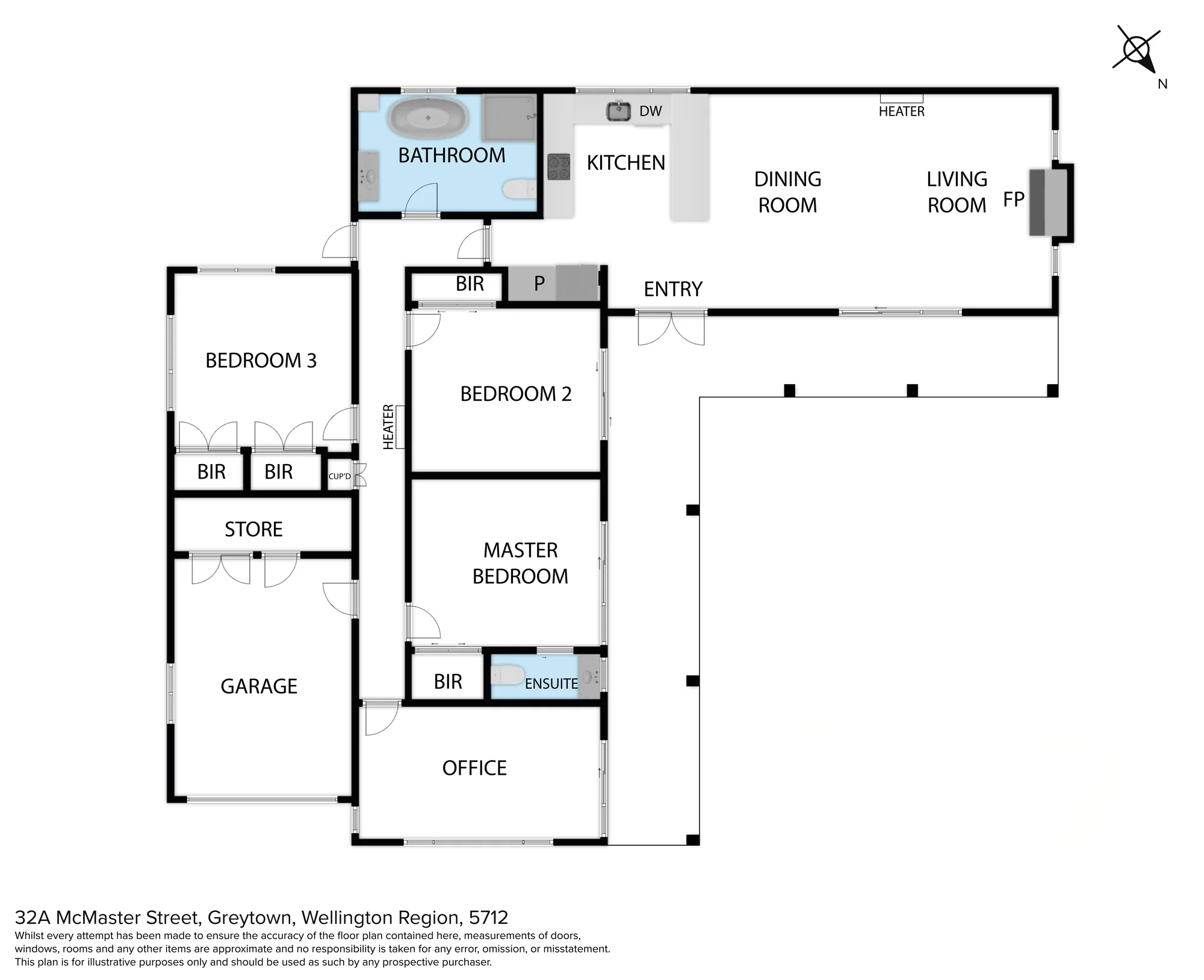 32A McMaster Street, Greytown, South Wairarapa, Wairarapa, 4 Bedrooms, 1 Bathrooms, House