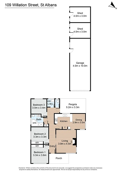 109 Willaton Street, St Albans, VIC 3021, 3房, 1浴, House