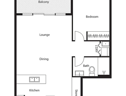 83/81 Constitution Avenue, Campbell, Inner North, 1部屋, 1バスルーム, Apartment