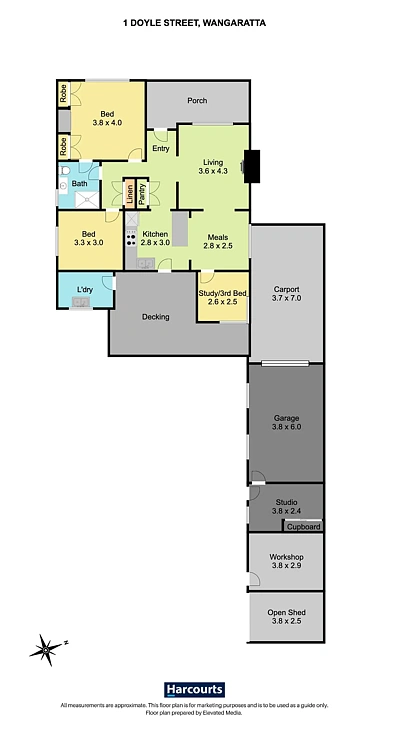 1 Doyle Street, Wangaratta, VIC 3677, 3 slaapkamers, 1 badkamers, House