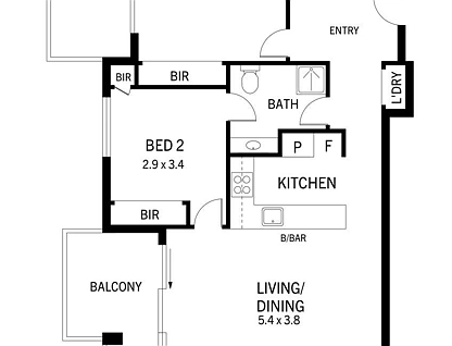 901/18 Rowlands Place, Adelaide, Adelaide CBD, 2部屋, 2バスルーム, Apartment