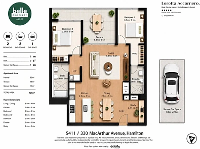 5411/331 Macarthur Avenue, Hamilton, QLD 4007, 2 slaapkamers, 2 badkamers, Apartment