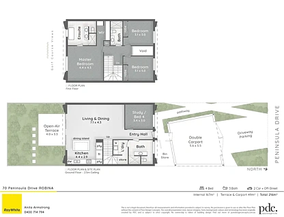 70 Peninsula Drive, Robina, Gold Coast, 4 غرف, 3 حمامات, Townhouse