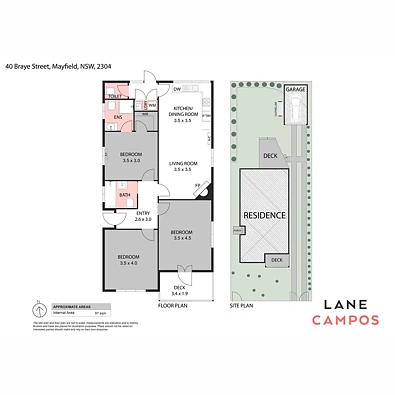 40 Braye Street, Mayfield, NSW 2304, 3房, 2浴, House