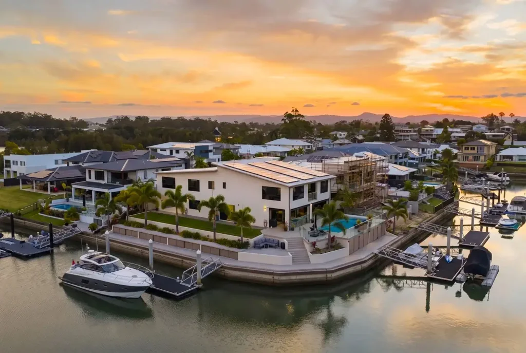 Coomera 5Moenga Rare offering 60 Metres Of North East Water frontage