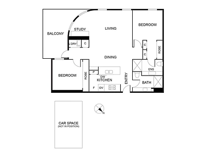 309/55 Camberwell Road, Hawthorn East, Inner East Melbourne, 2 غرف, 2 حمامات, Apartment