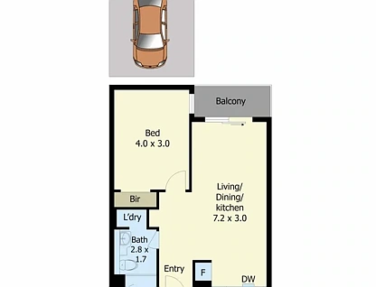 605/157 Lonsdale Street, Dandenong, South East Melbourne, 1 Kuwarto, 1 Banyo, Apartment