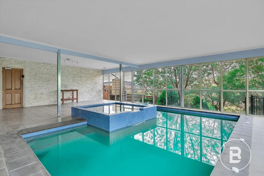 Family home with indoor pool
