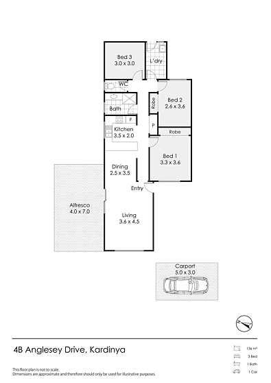 4B Anglesey Drive, Kardinya, WA 6163, 3 slaapkamers, 1 badkamers, House