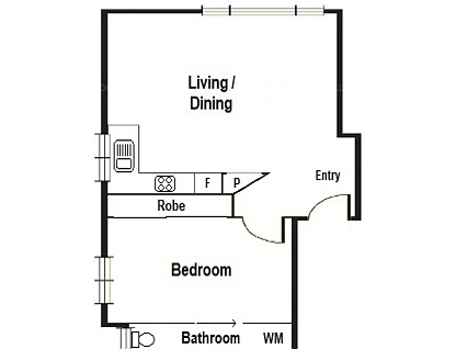 802/260 Little Collins Street, Melbourne, Melbourne CBD, 1 غرف, 1 حمامات, Apartment
