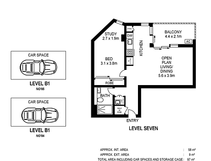 702/81A Lord Sheffield Circuit, Penrith, Outer Western Sydney, 1 chambres, 1 salles de bain, Apartment
