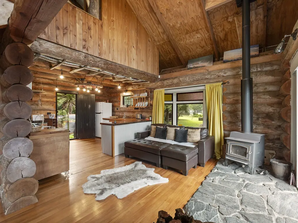 Waihi 2Kwarto Enchanting log cabin on 1351sqm land