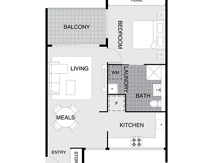 30/58 Bennelong Crescent, Macquarie, Belconnen District, 1 Schlafzimmer, 1 Badezimmer, Apartment