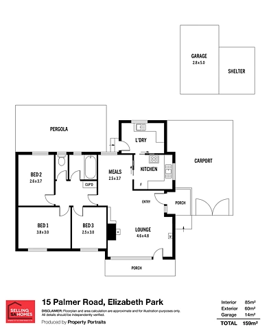 15 Palmer Road, Elizabeth Park, SA 5113, 3房, 1浴, House