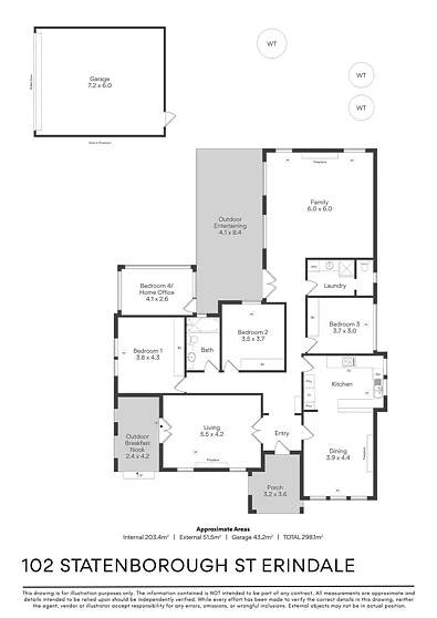 102 Statenborough St, Erindale, SA 5066, 4房, 2浴, House