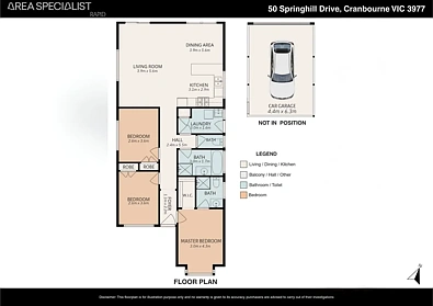 50 Springhill Drive, Cranbourne, VIC 3977, 3 slaapkamers, 2 badkamers, House