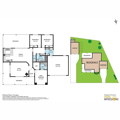 Plano ng Bahay - 6 Edward Place, Traralgon, VIC 3844
