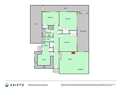 116 Birkdale Road, Birkdale, Auckland, 3房, 1浴, 独立屋