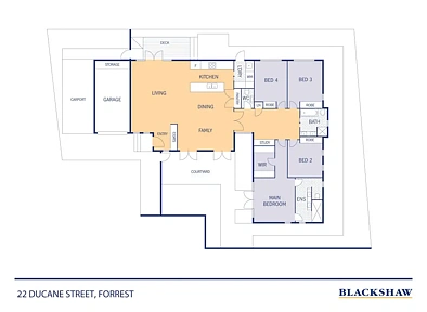 22 Ducane Street, Forrest, ACT 2603, 4房, 2浴, House