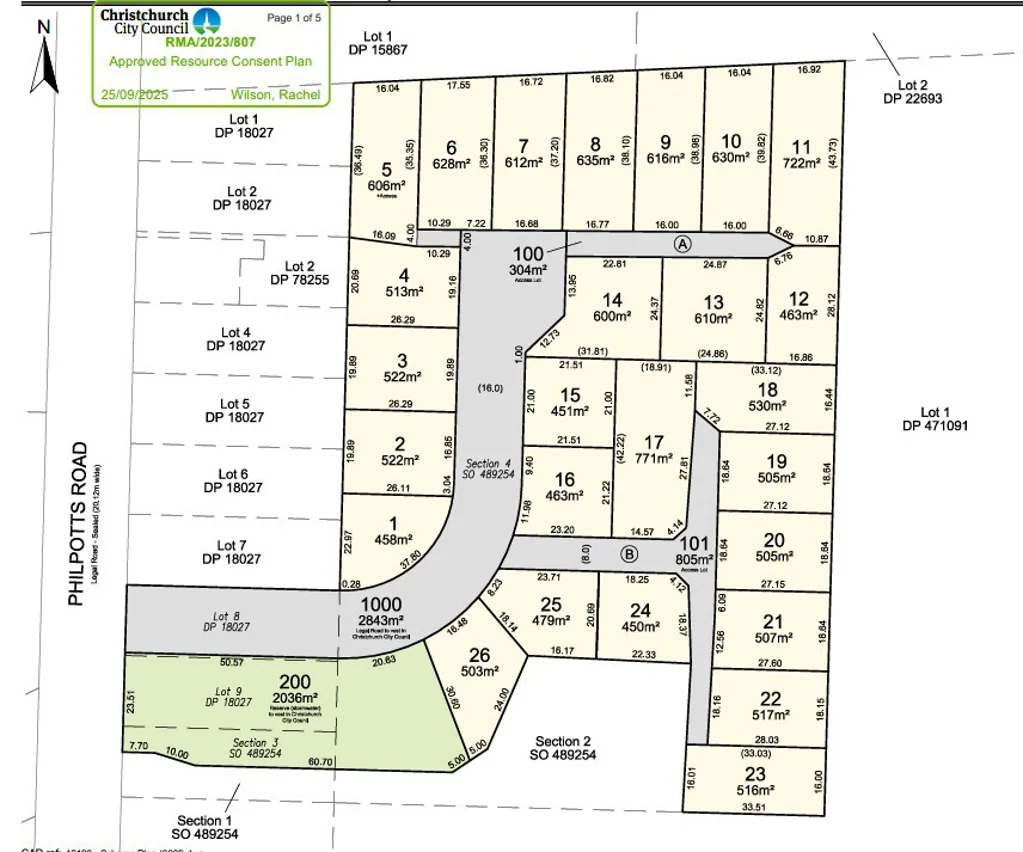 Mairehau  Glenmoor Green - sections now available