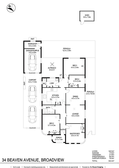 34 Beaven Avenue, Broadview, SA 5083, 4 slaapkamers, 1 badkamers, House