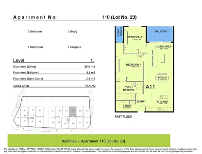 110/54 Mernda Village Drive, Mernda, Wangaratta, 2房, 1浴, Apartment