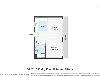 D7/210 Dairy Flat Highway, Albany, North Shore City, 1 રૂમ, 1 બાથરૂમ, Apartment